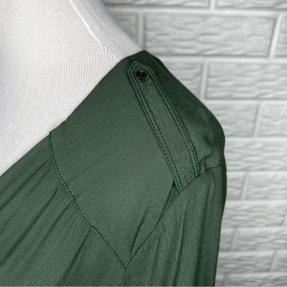 ANTHROPOLOGIE Maeve Lene Green Dress Size L - Picture 8 of 12